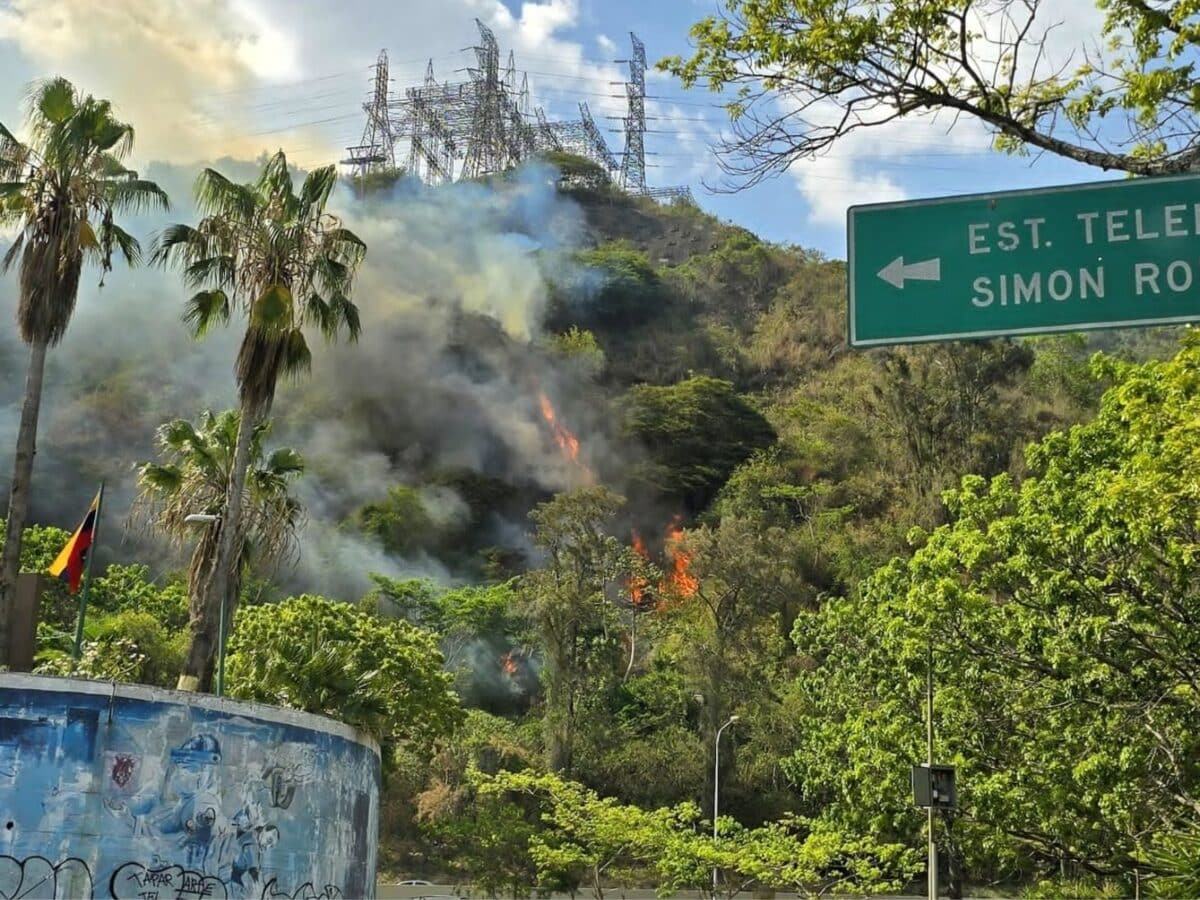 En imágenes: autoridades atendieron incendio en el parque nacional Waraira Repano