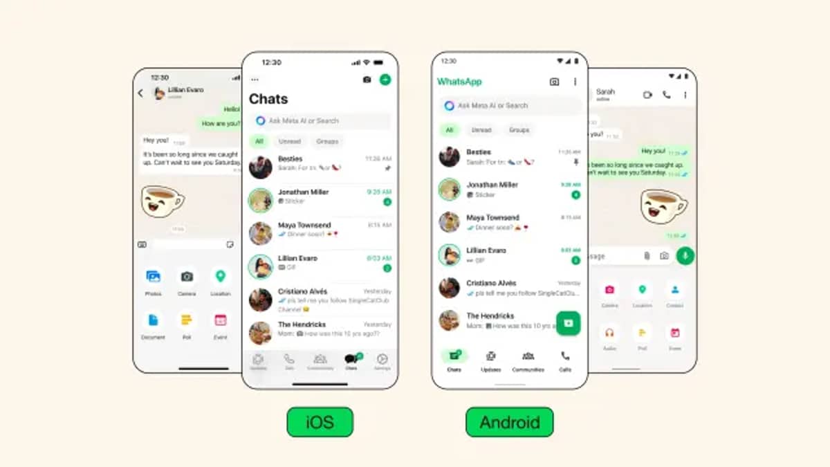 WhatsApp implementó cambios en su diseño: ¿cuáles son?