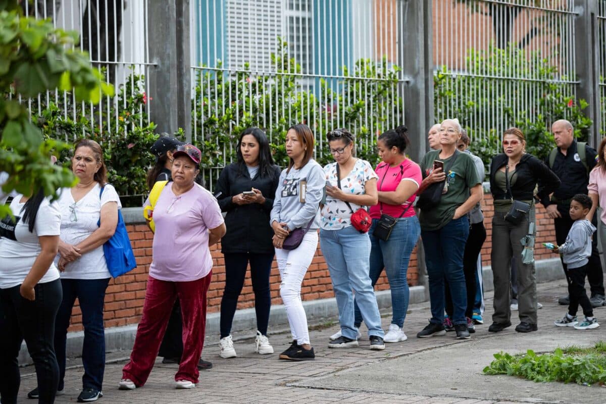 Simulacro electoral en Venezuela
