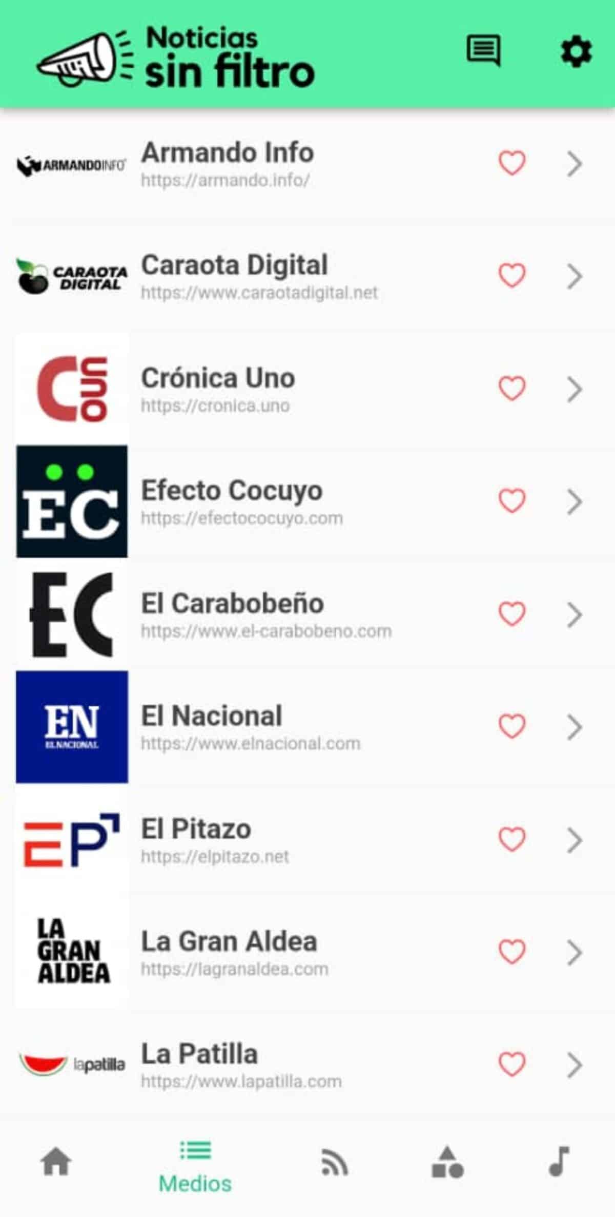 Conexión Segura launched the Noticias Sin Filtro app: 