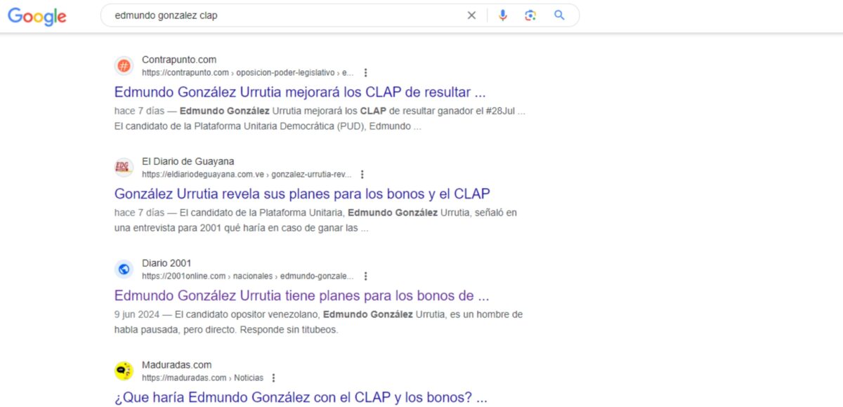¿El candidato Edmundo González dijo que eliminará los CLAP si es electo presidente?