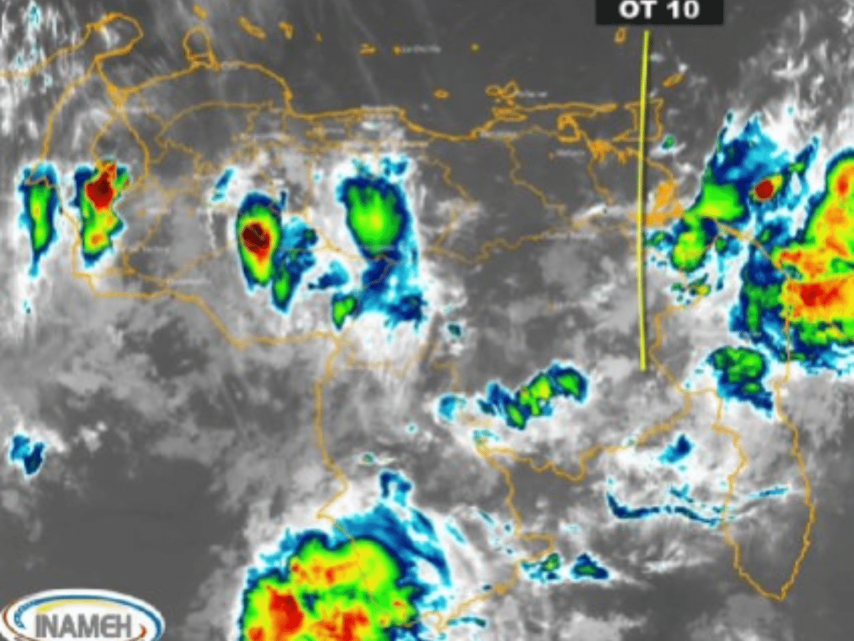 Inameh predicts that tropical wave number 10 will cause rain with electrical discharges