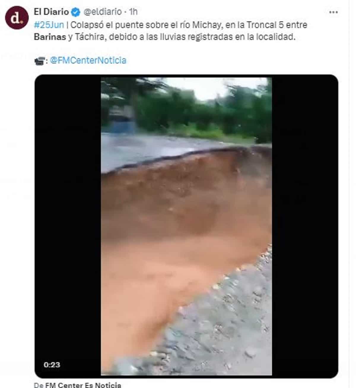 Lluvias causaron daños en Barinas y Táchira: los detalles 