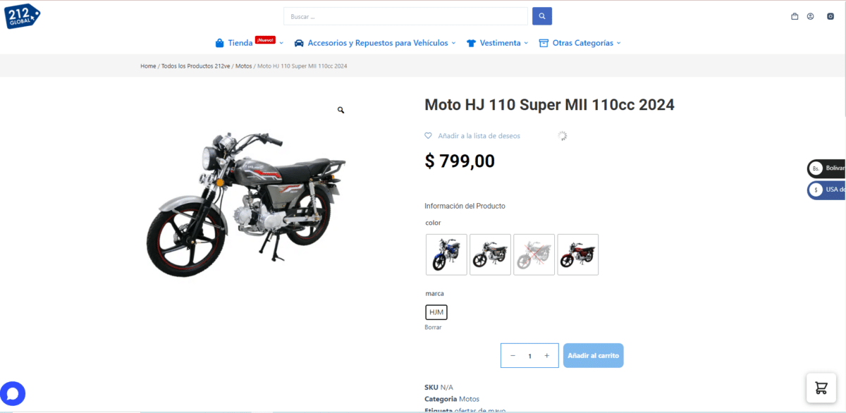 How to buy a motorcycle with Cashea and what models are available? 