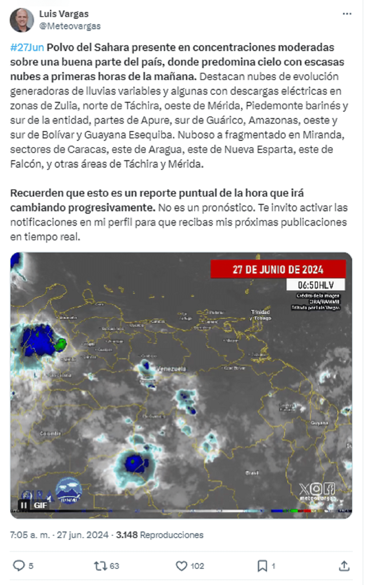 Reportan presencia de polvo de Sahara en Venezuela: ¿cuáles son sus implicaciones?
