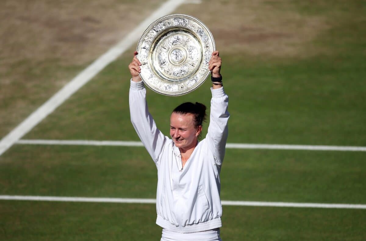 Wimbledon: Krejcikova wins title following beating Paolini