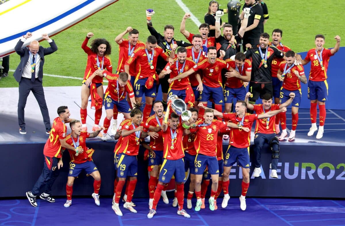 En imágenes: la celebración de la selección de España del título en la Eurocopa