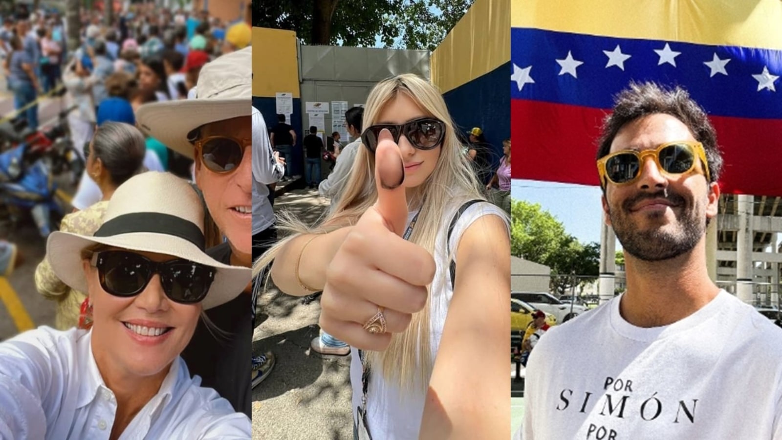 Artistas venezolanos votaron en las elecciones presidenciales de Venezuela