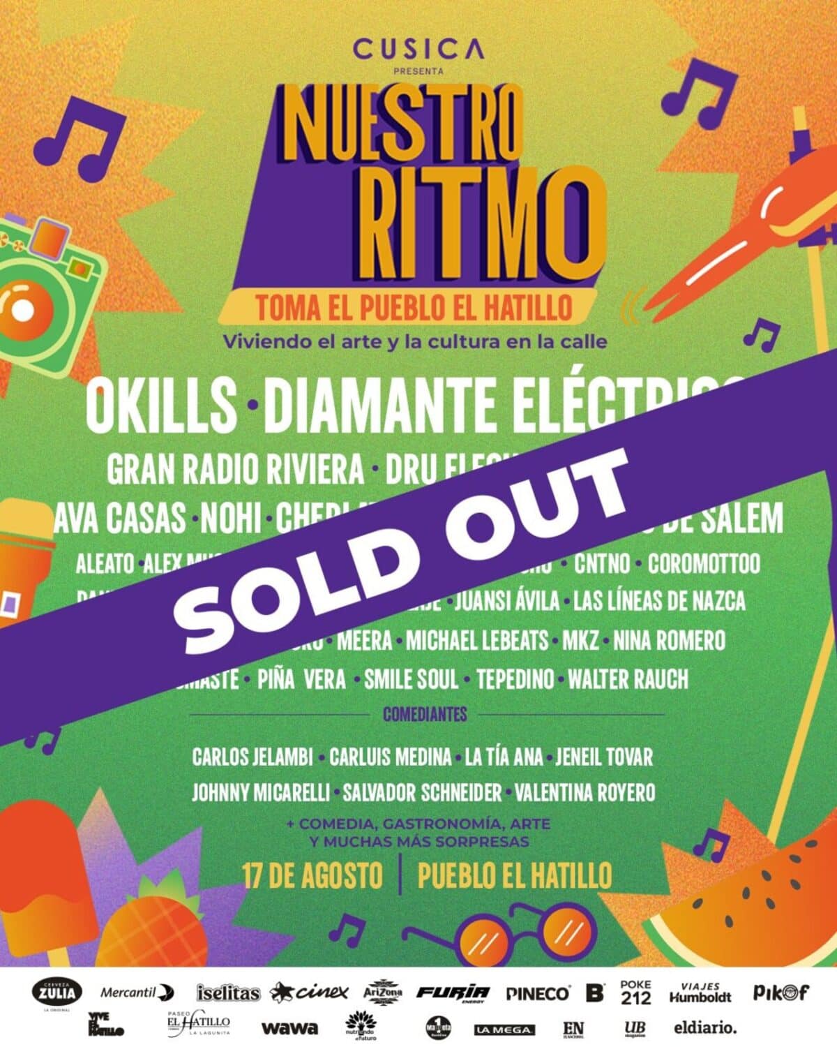 Cusica announced the Nuestro Ritmo Festival: line-up of artists and ticket prices