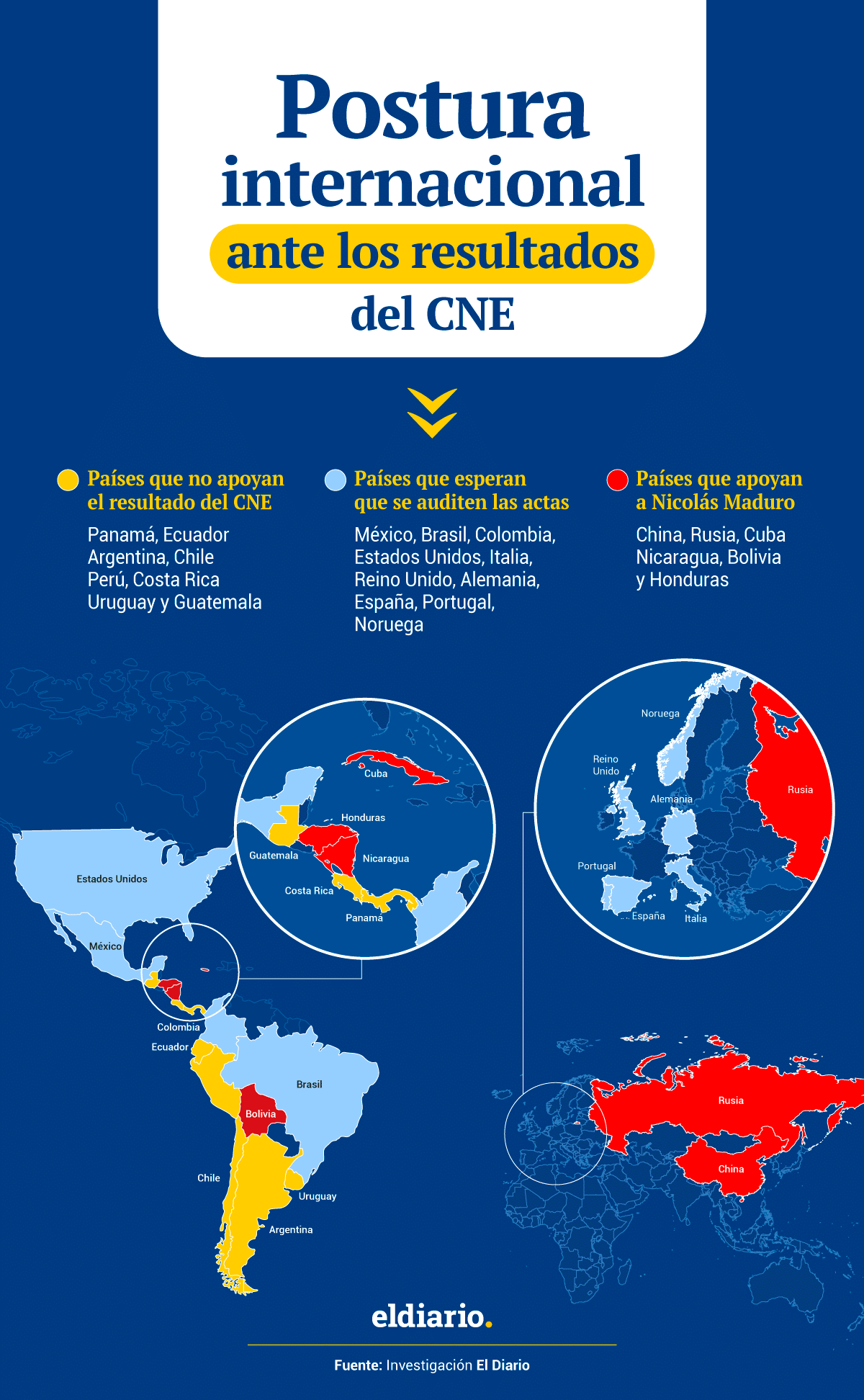 #TeExplicamos: What does the international community say after the results announced by the CNE?