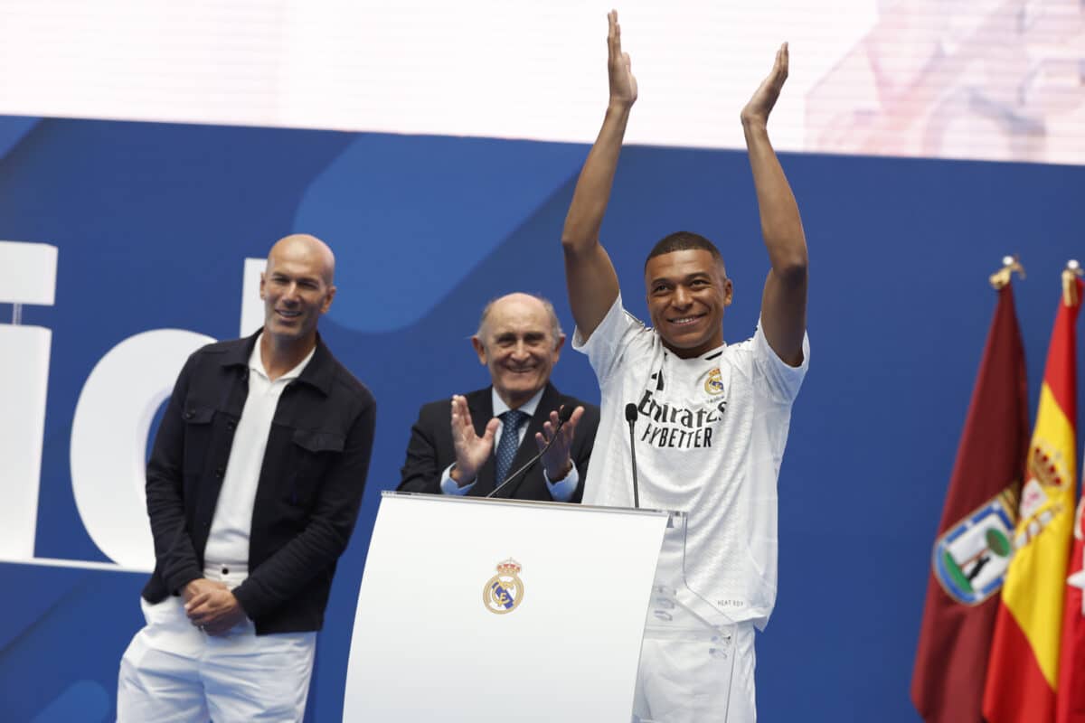 En imágenes: el Real Madrid presentó oficialmente a Mbappé