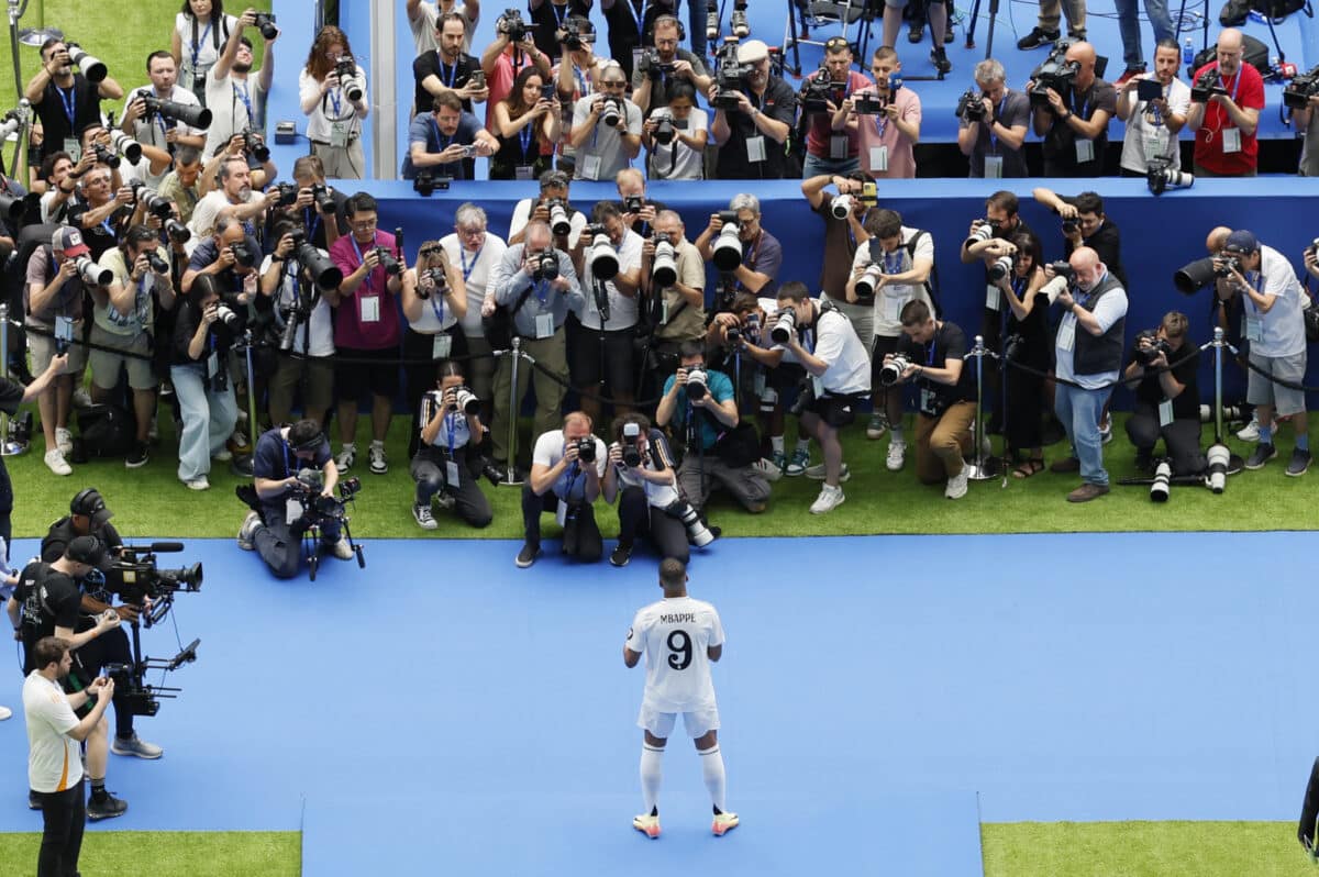 En imágenes: el Real Madrid presentó oficialmente a Mbappé