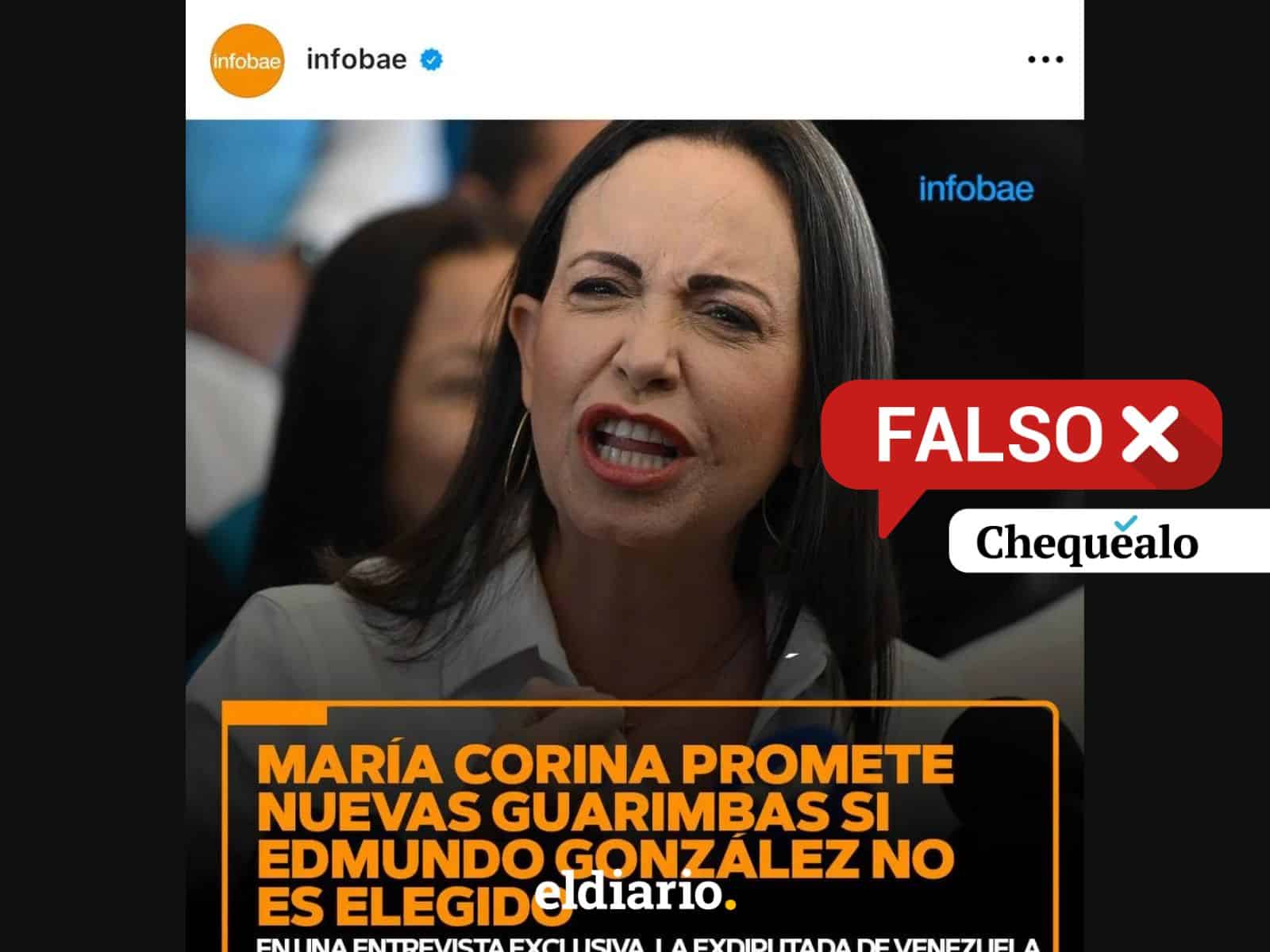 ¿María Corina Machado amenazó con “nuevas guarimbas“ si Edmundo González no es elegido presidente?