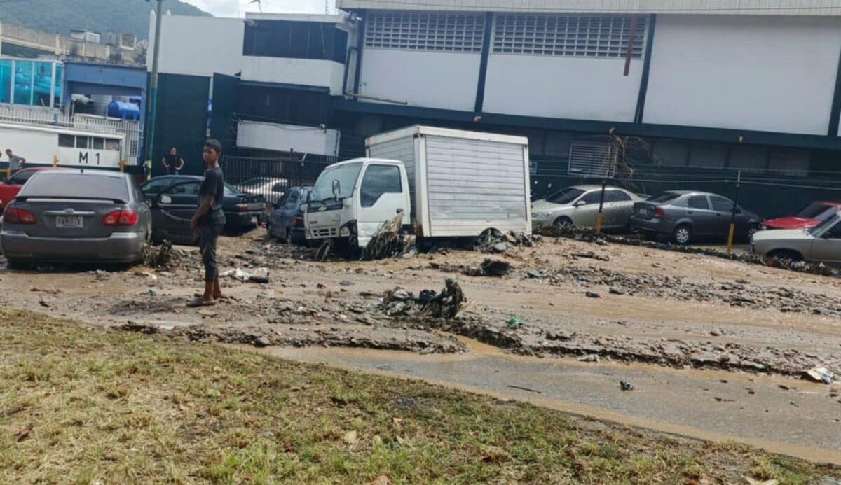 Lluvias con ráfagas de viento provocaron inundaciones y la caída de varios árboles en Caracas