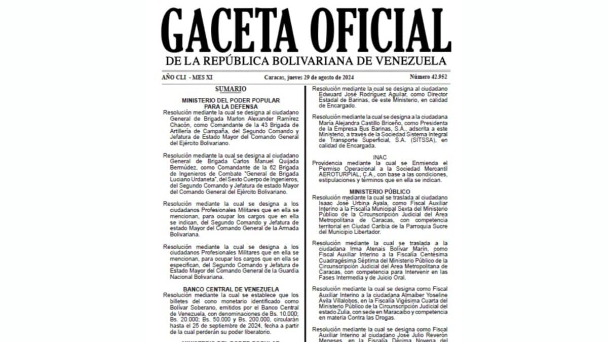 ¿Cuáles son los billetes que dejarán de circular en Venezuela a partir del 25 de septiembre?