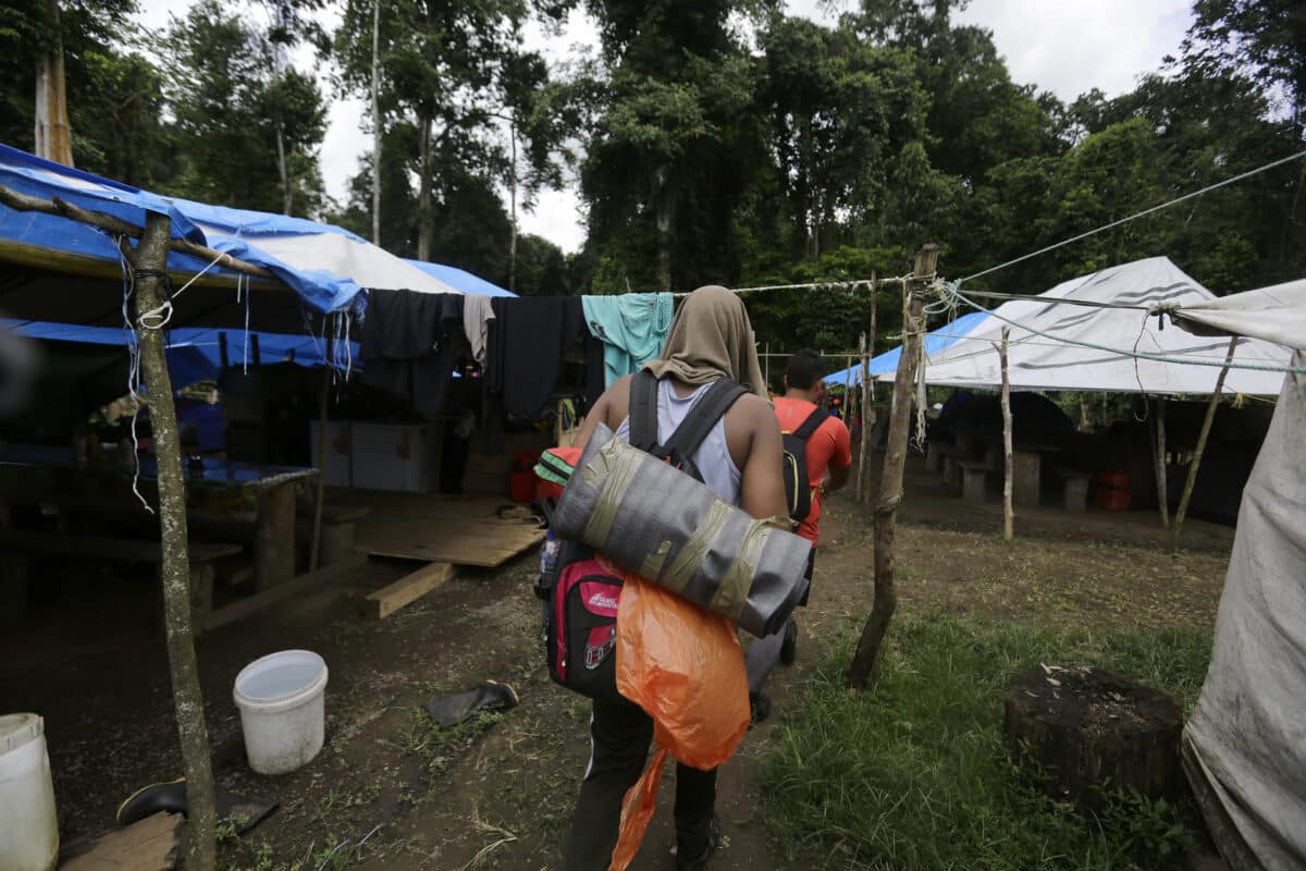 This was the clandestine camp that authorities found in the Darien jungle