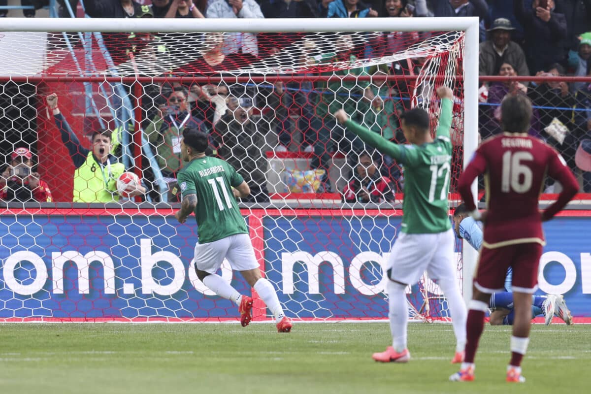 Eliminatorias Sudamericanas: Venezuela pierde 3-0 ante Bolivia en el primer tiempo