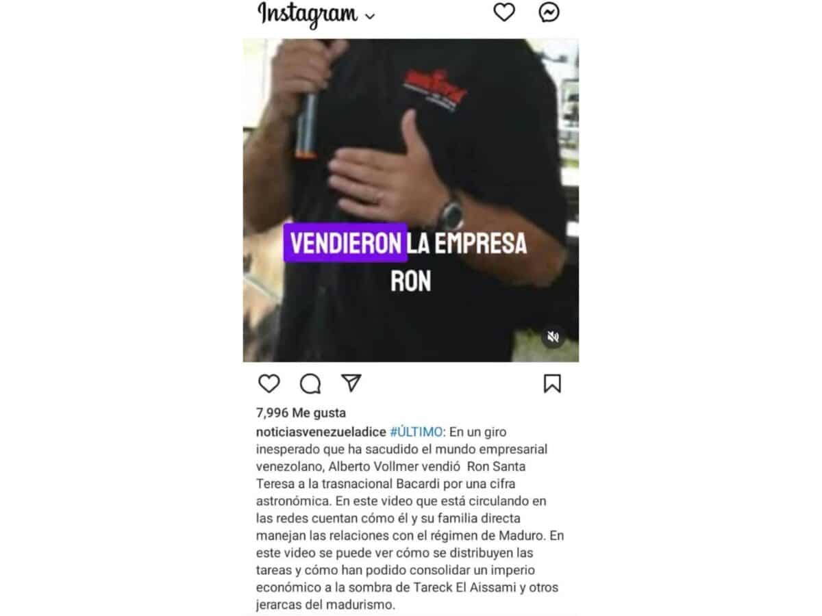 ¿Los dueños de Ron Santa Teresa vendieron la marca a Bacardi?