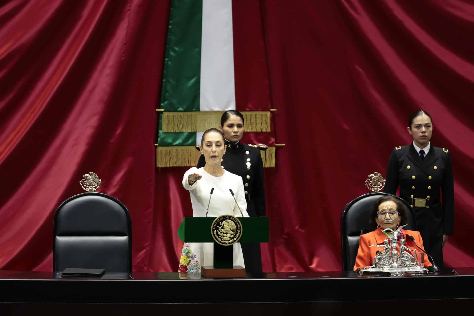 Claudia Sheinbaum was sworn in and is the first female president of Mexico