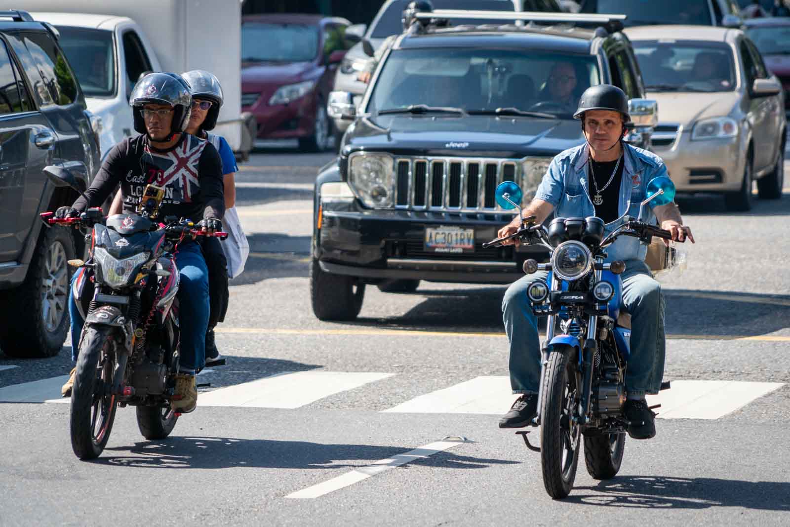 Motorizados en Caracas, motocicletas Caracas, transporte en moto Venezuela, motos en las calles de Caracas, motorizados venezolanos, fotos motorizados Caracas, El Diario, José Daniel Ramos