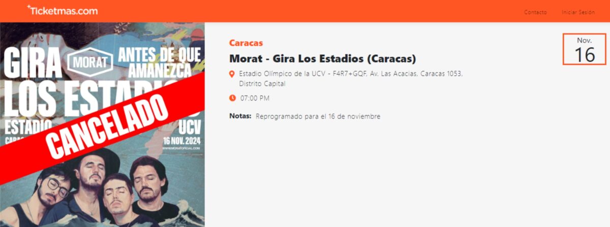 Cancelaron el concierto de Morat en Caracas: ¿a qué se debe la medida?