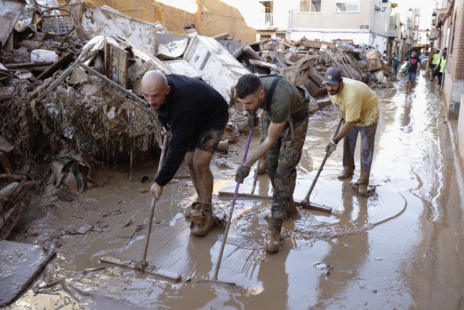 Volunteers go to Valencia, Spain, to help those affected