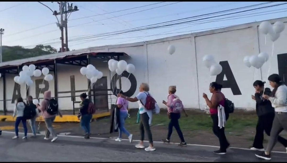 In images: this is how the vigil for the freedom of political prisoners in Tocorón unfolded 