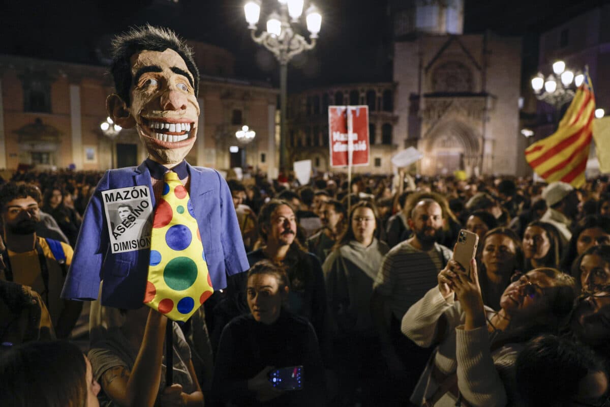 In images: massive protest in Spain over the management of DANA