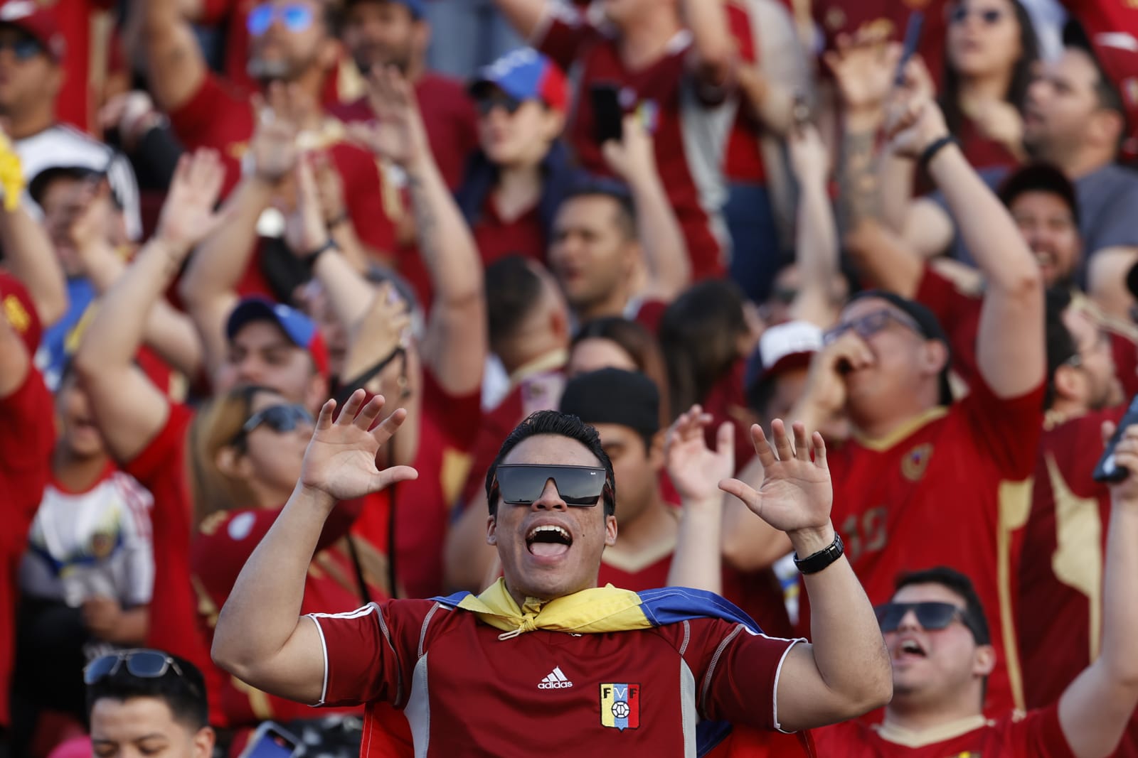 Las mejores imágenes del partido entre la Vinotinto y Chile en Santiago