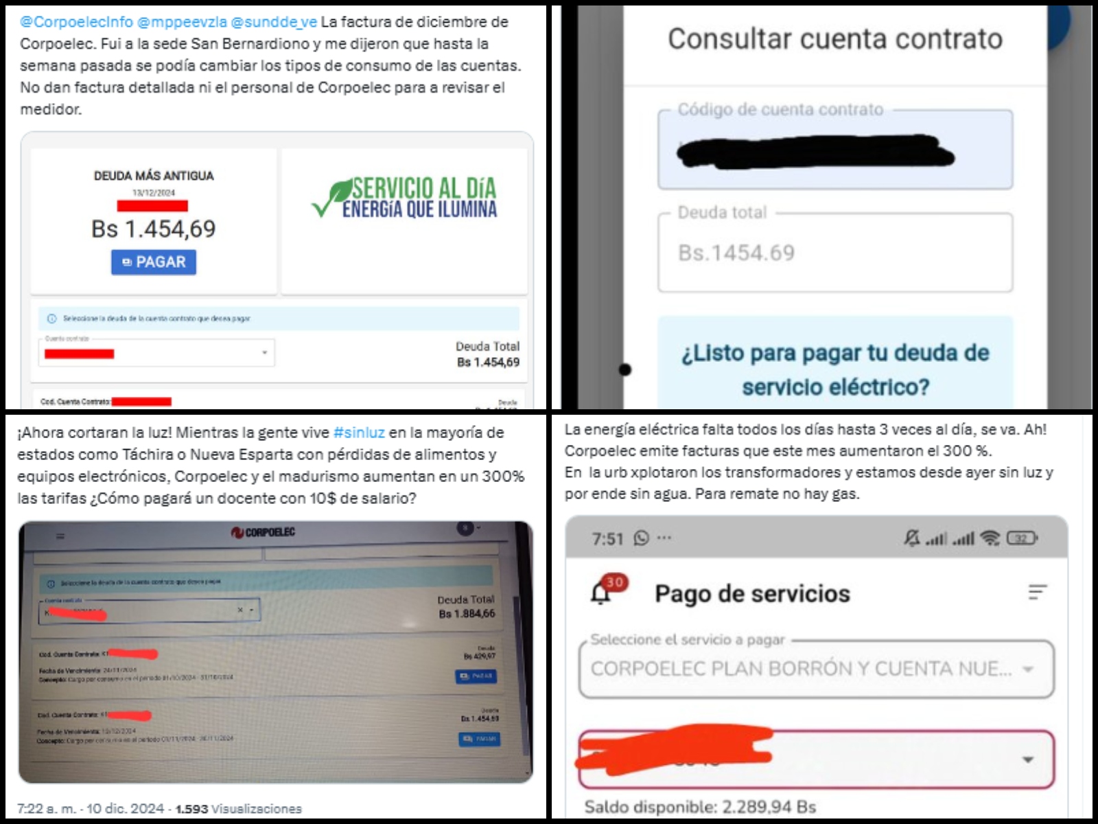 Qué se sabe del supuesto aumento de tarifas de Corpoelec