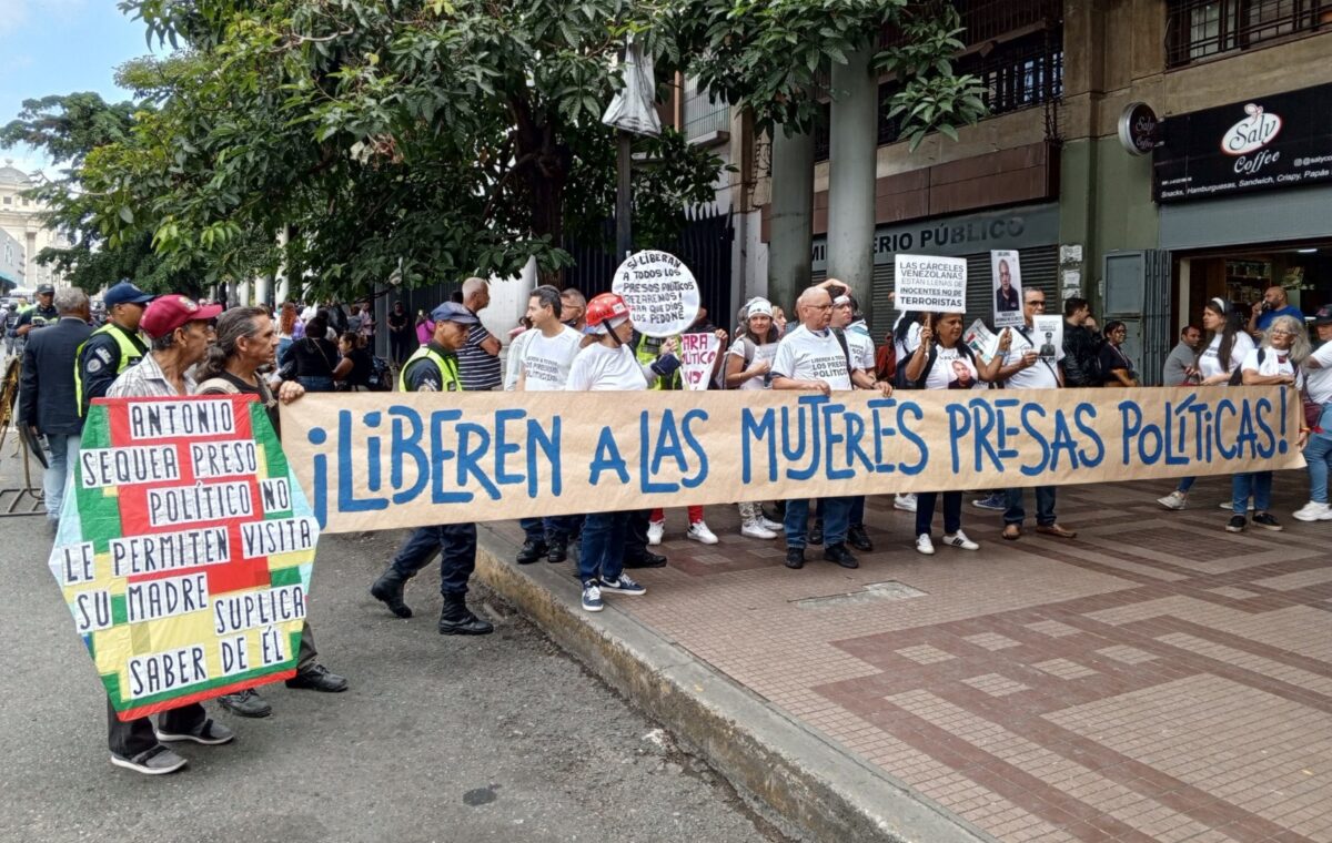 Ruta por la Justicia: familiares de presos políticos protestan en Caracas para exigir su liberación