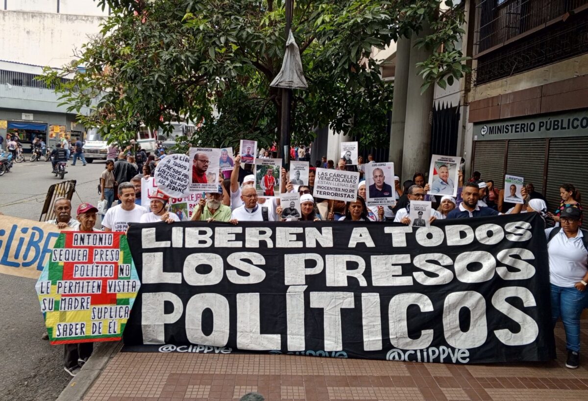 Ruta por la Justicia: familiares de presos políticos protestan en Caracas para exigir su liberación