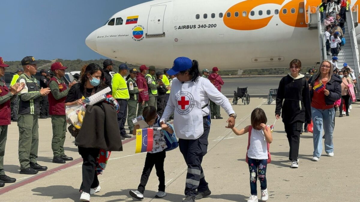 Llegó a Venezuela el tercer vuelo con migrantes: los detalles
