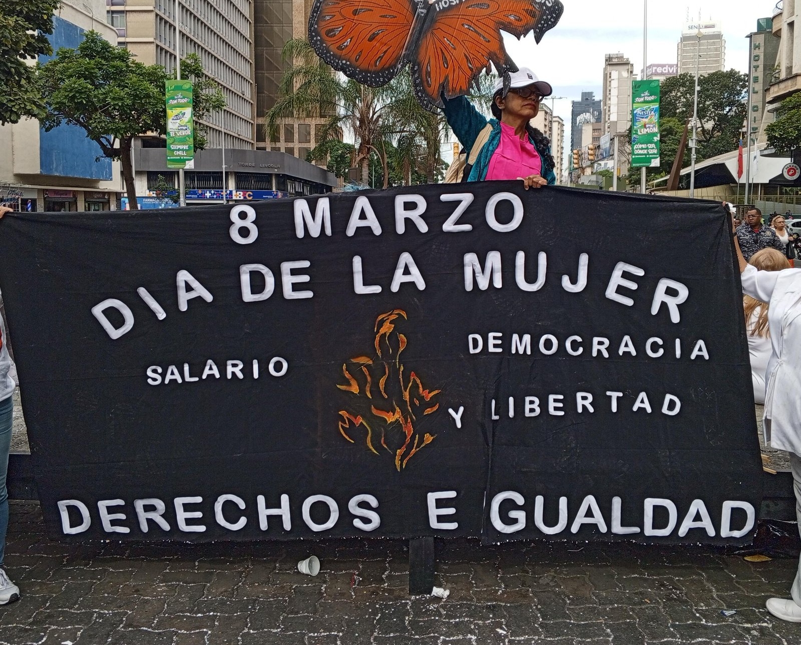 Día de la Mujer: mujeres se concentran en Caracas para exigir igualdad de derechos
