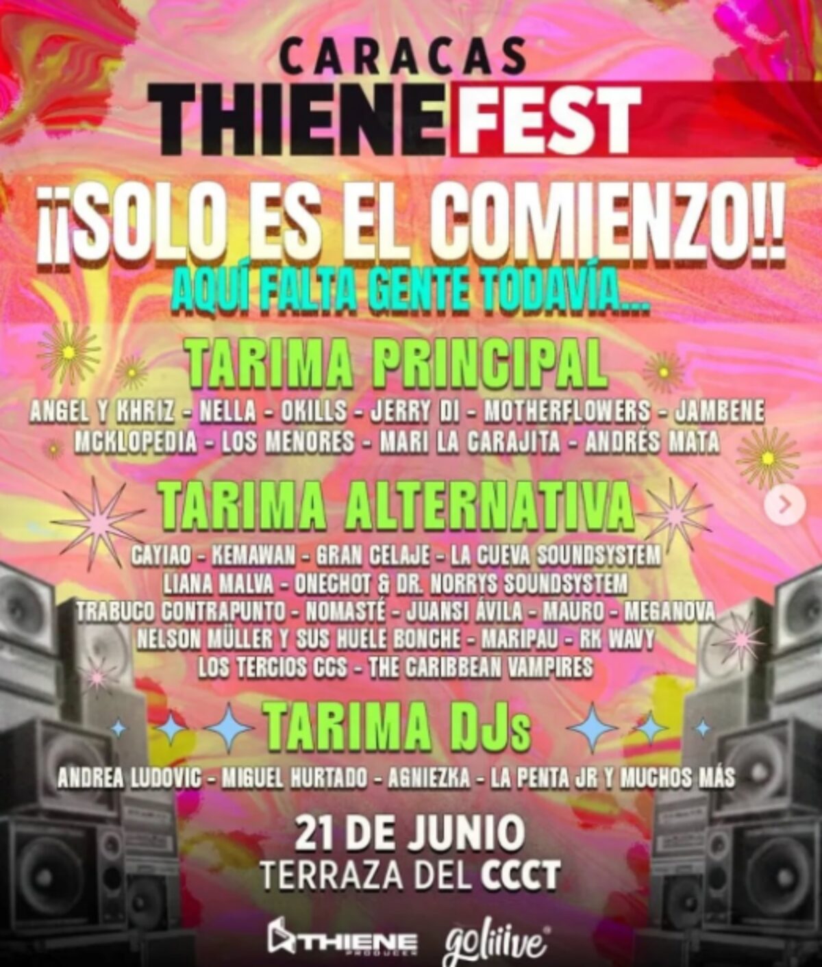 Anunciaron el line up del Caracas Thiene Fest: todo lo que debes saber del evento