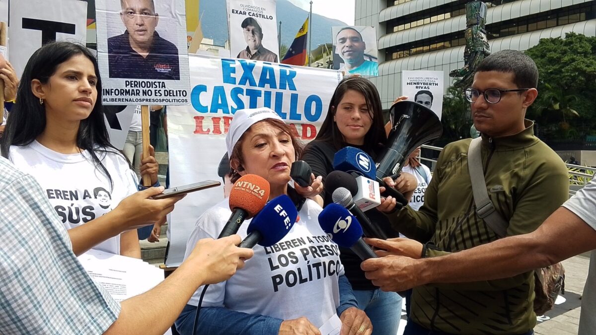 Familiares de presos políticos protestaron frente a la sede de la ONU en Caracas: los detalles