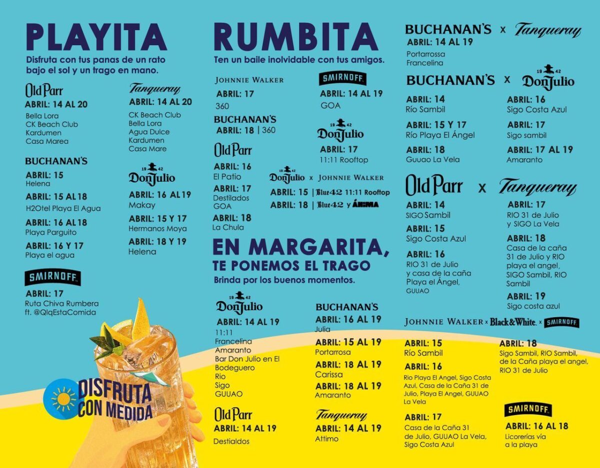 Semana Santa vibra con Buchanan’s y Don Julio 