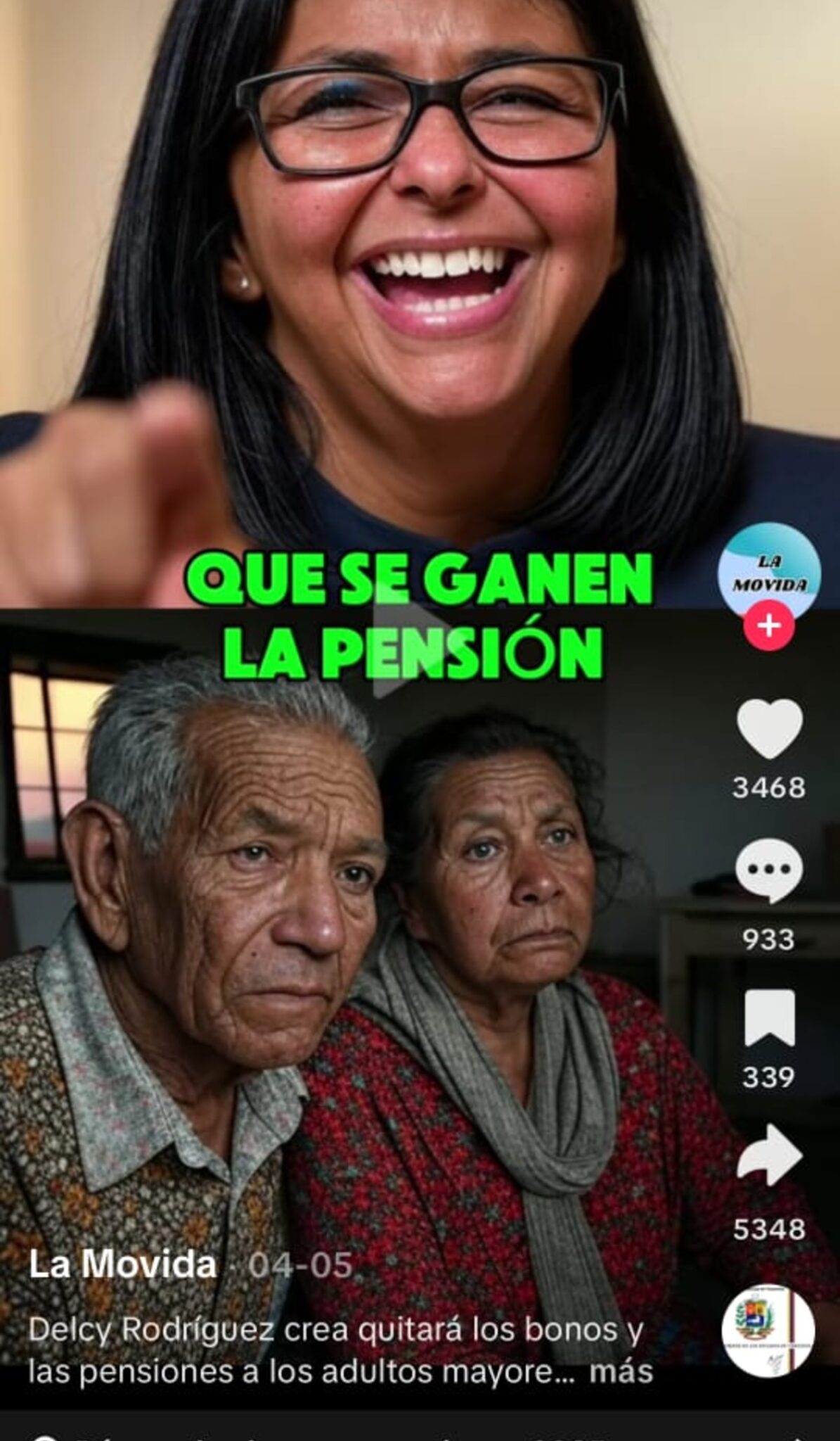¿Delcy Rodríguez anunció la eliminación de las pensiones y bonos para jubilados?