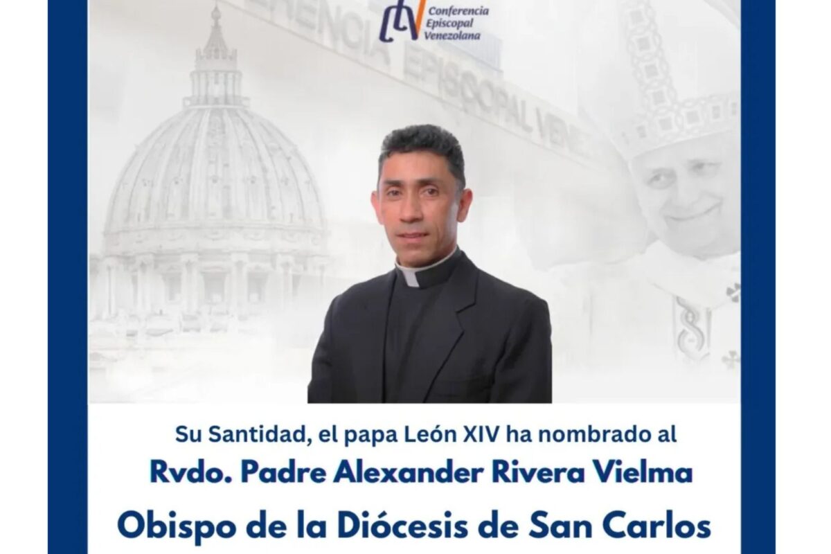 Papa León XIV nombró a Alexander Rivera como obispo de la Diócesis de San Carlos