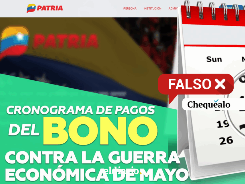 ¿Publicaron un cronograma de pago del bono “Contra la Guerra Económica” para mayo?