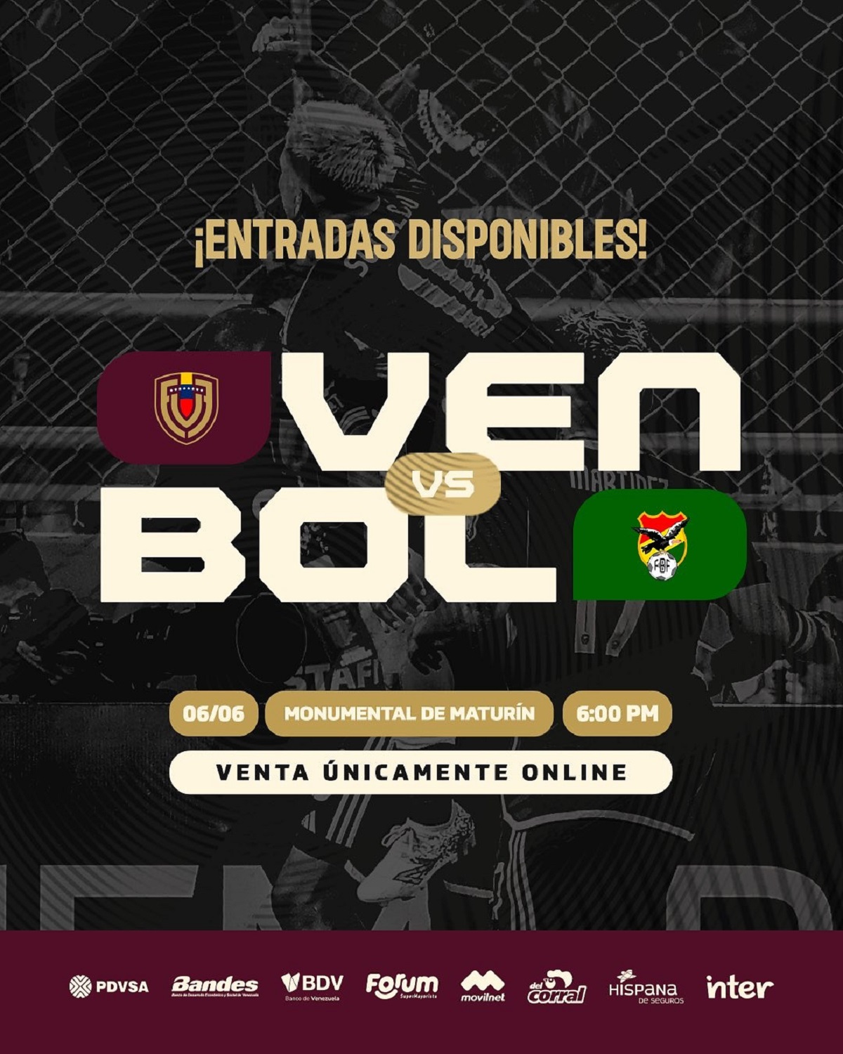 Venezuela y Bolivia jugarán en el Monumental de Maturín