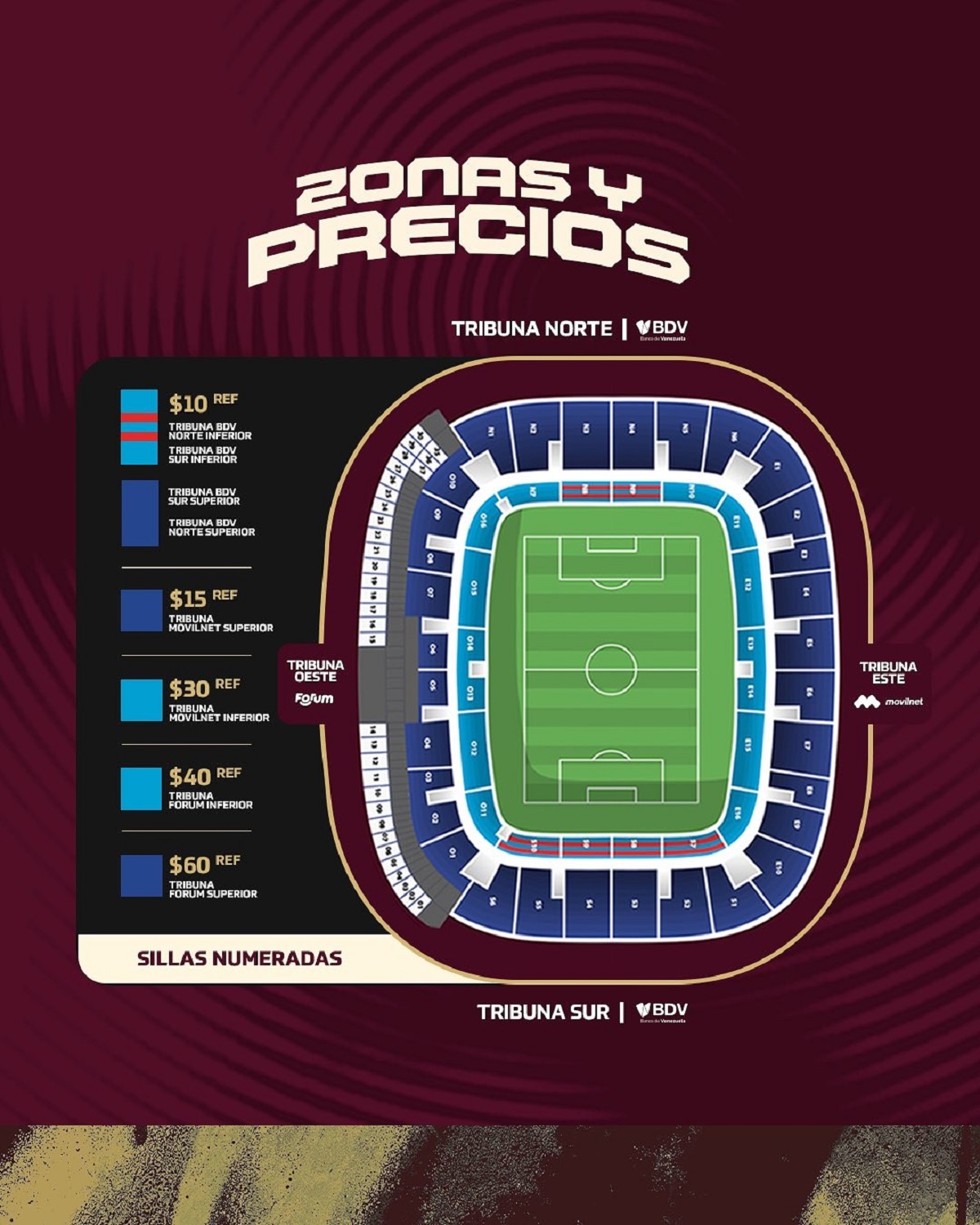 Entradas partido Venezuela y Bolivia