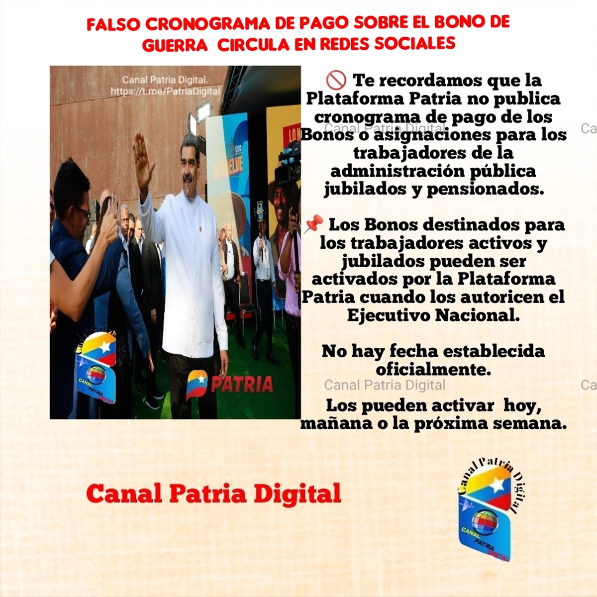 ¿Publicaron un cronograma de pago del bono “Contra la Guerra Económica” para mayo?