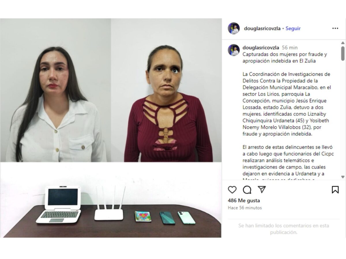 Detuvieron a dos mujeres en Zulia por presunto fraude a través del Sistema Patria