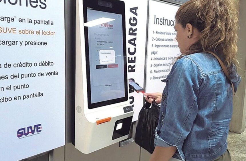 Así funcionan las máquinas de recarga automática para tarjetas SUVE del Metro de Caracas