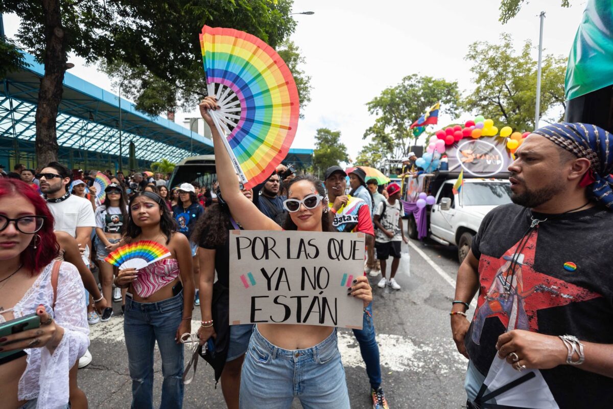 La comunidad LGBTIQ+ marchó en Caracas por el Día del Orgullo