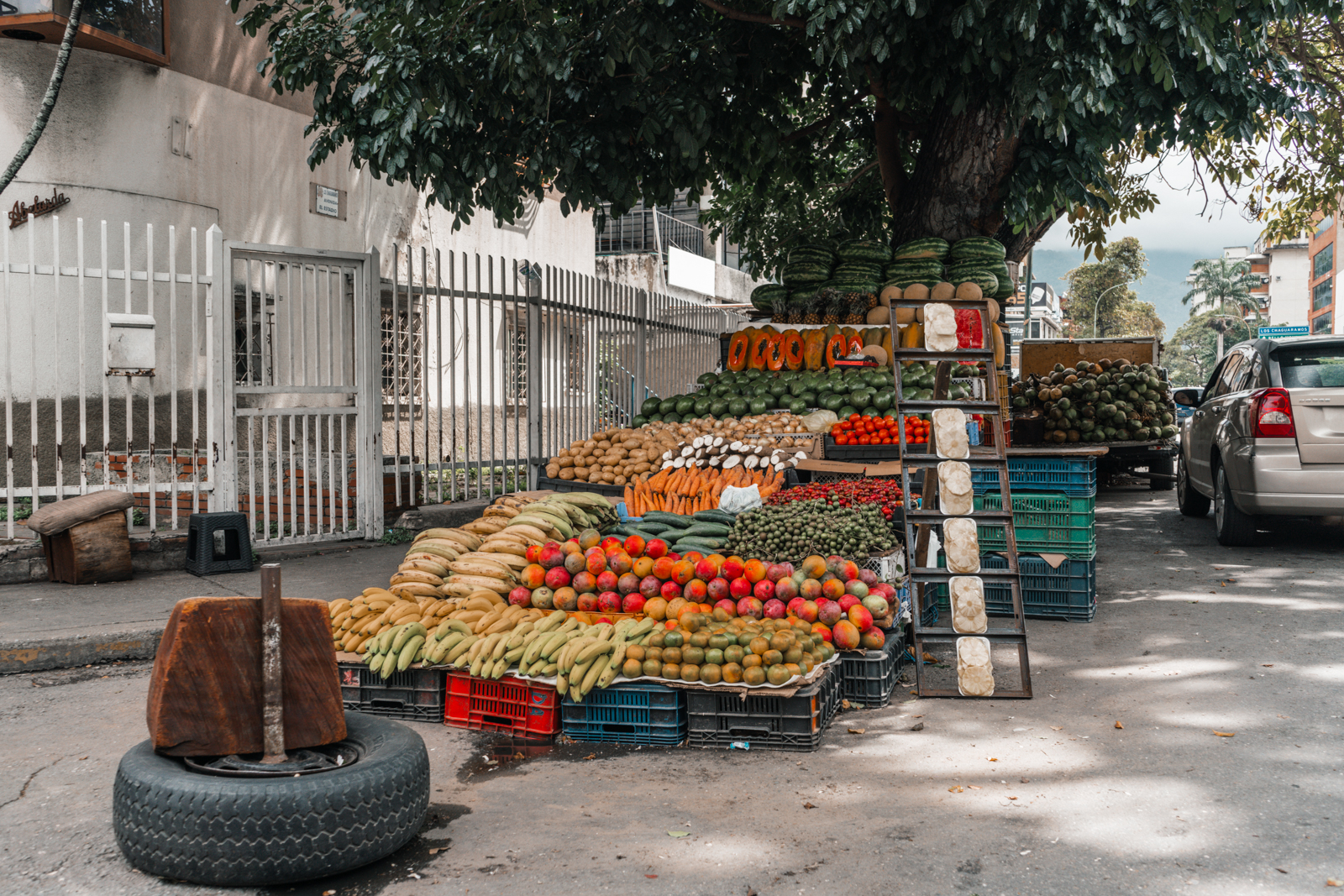 Entre frutas y asfalto: retratos de los vendedores ambulantes de Caracas