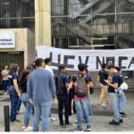 Estudiantes de la FCU-UCV protestan en Caracas por la suspensión de las pruebas internas