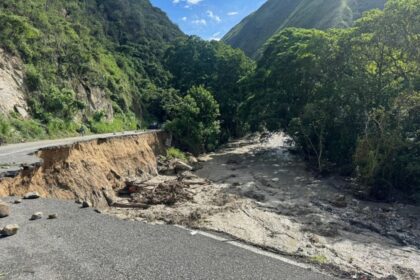 Tramos de la Troncal 007 quedaron afectados por las lluvias en los Andes