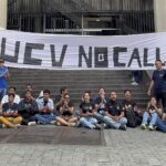 Estudiantes de la FCU-UCV protestan en Caracas por la suspensión de las pruebas internas